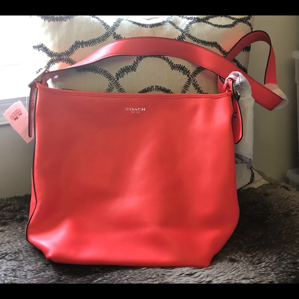 NWT Coach Crossbody - Coral Color